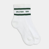 Logo Stripe Quarter Socks