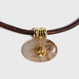 Rutilated Quartz Horizon Necklace