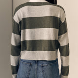 Cotton Cashmere Polo Rugby Stripe